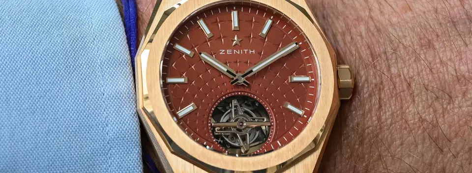 Zenith Defy Skyline Tourbillon в корпусе из розового золота
