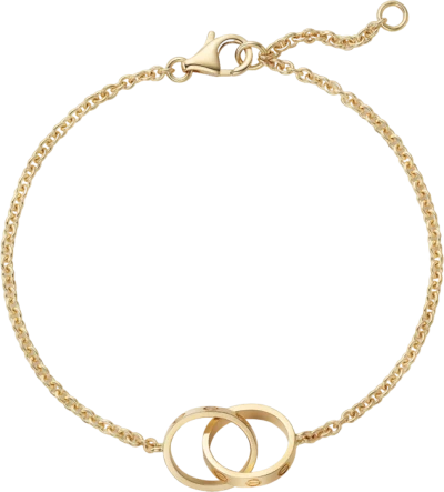 Cartier LOVEbracelet, on chain