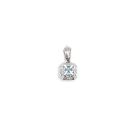 Chrome Hearts 18K White Gold Aquamarine Charm Pendant Chrome Hearts 18K White Gold Aquamarine Charm Pendant