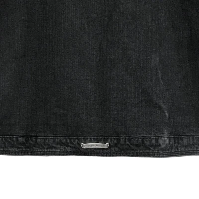 Chrome Hearts Black Wash Denim Dagger Zip Jacket