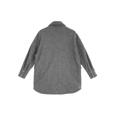 Chrome Hearts Gray Wool Shirt Jacket Chrome Hearts Gray Wool Shirt Jacket