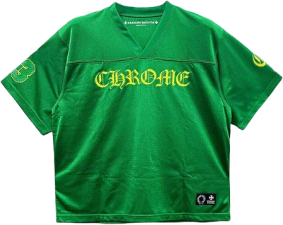 Chrome Hearts Mesh Ice Hockey Green Short Sleeve Tee