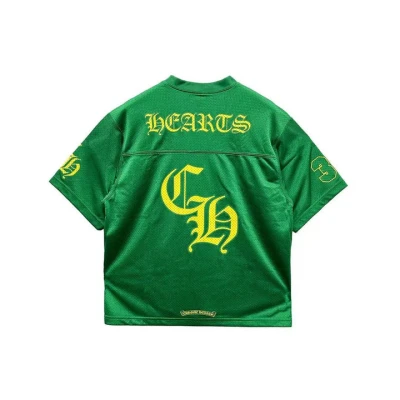 Chrome Hearts Mesh Ice Hockey Green Short Sleeve Tee Chrome Hearts Mesh Ice Hockey Green Short Sleeve Tee