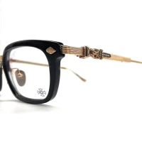 Chrome Hearts OVERPOKED Diamond Black Glasses Frame Chrome Hearts OVERPOKED Diamond Black Glasses Frame