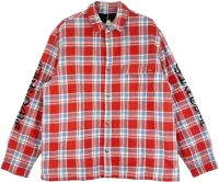 Chrome Hearts Printed-Sleeve Lined Plaid Jacket Chrome Hearts Printed-Sleeve Lined Plaid Jacket