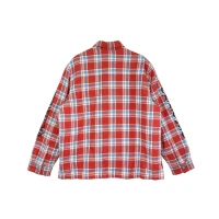 Chrome Hearts Printed-Sleeve Lined Plaid Jacket Chrome Hearts Printed-Sleeve Lined Plaid Jacket