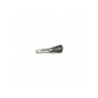 Chrome Hearts Silver Baby Classic Floral Cross Ring