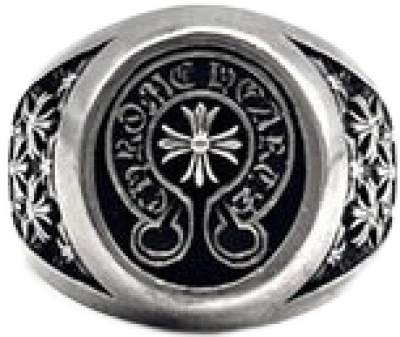 Chrome Hearts Silver Horseshoe Ring