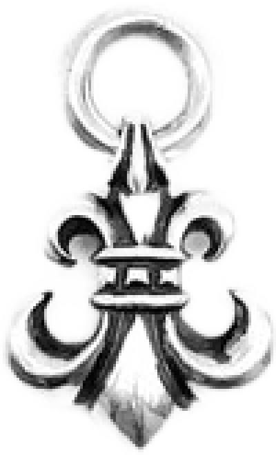 Chrome Hearts Sliver Fleur Charm Pendant