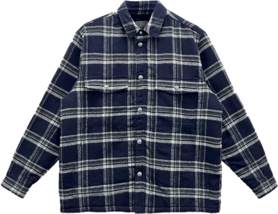 Chrome Hearts Work Dog Pile Lined Flannel Shirt Jacket