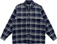 Chrome Hearts Work Dog Pile Lined Flannel Shirt Jacket Chrome Hearts Work Dog Pile Lined Flannel Shirt Jacket