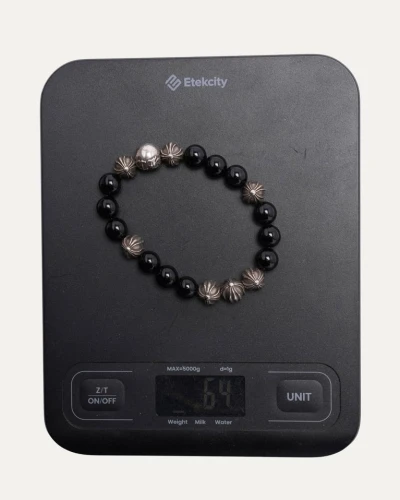 Chrome Hearts 10mm Multi Charm Bead Bracelet