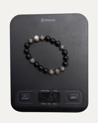 Chrome Hearts 10mm Multi Charm Bead Bracelet