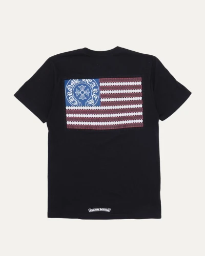 Chrome Hearts American Flag Vine Dagger Pocket T-Shirt