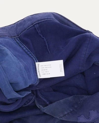 Chrome Hearts Cross Patch Bleu de Travail French Work Pants