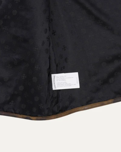 Chrome Hearts Leather Quilted Vest