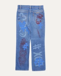 Chrome Hearts Levi's Cross Patch Stencil Jeans