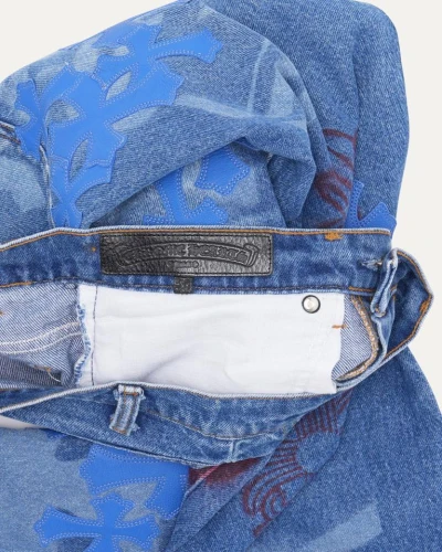 Chrome Hearts Levi's Cross Patch Stencil Jeans