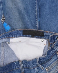 Chrome Hearts Levi's Plus Cross Patch Orange Tab 505 Jeans