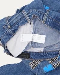 Chrome Hearts Levi's Plus Cross Patch Orange Tab 505 Jeans