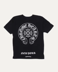 Chrome Hearts New York Horseshoe Logo Pocket T-Shirt