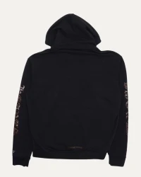 Chrome Hearts Online Exclusive Glitter Print Horseshoe Logo Zip Up Hoodie