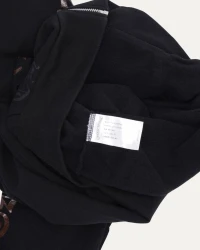 Chrome Hearts Online Exclusive Glitter Print Horseshoe Logo Zip Up Hoodie