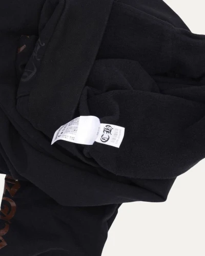 Chrome Hearts Online Exclusive Glitter Print Horseshoe Logo Zip Up Hoodie