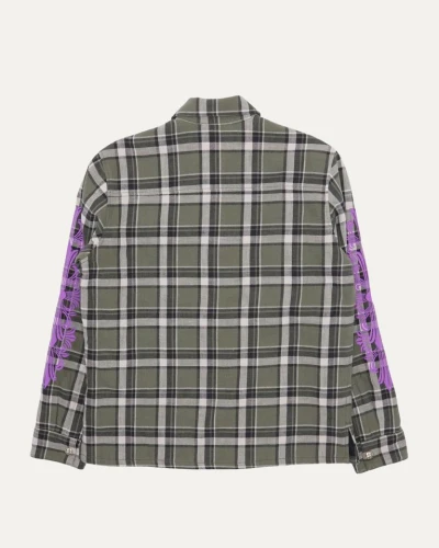 Chrome Hearts Workn Padded Flannel Shirt Jacket