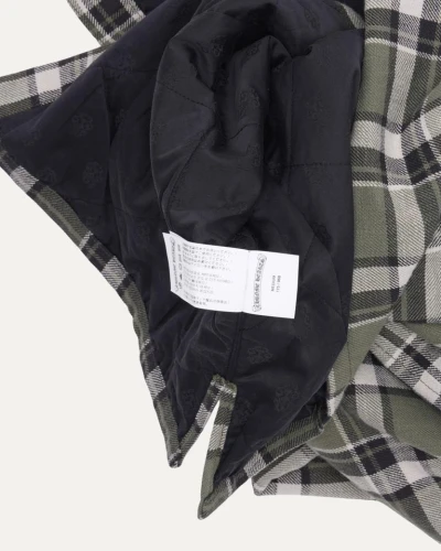 Chrome Hearts Workn Padded Flannel Shirt Jacket