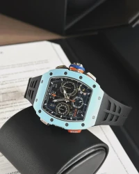 Richard Mille RM 65-01 Automatic Split-Seconds Chronograph Pastek Blue Quartz TPT® Richard Mille RM 65-01 Automatic Split-Seconds Chronograph Pastek Blue Quartz TPT®