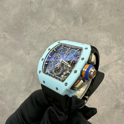 Richard Mille RM 65-01 Automatic Split-Seconds Chronograph Pastek Blue Quartz TPT® Richard Mille RM 65-01 Automatic Split-Seconds Chronograph Pastek Blue Quartz TPT®