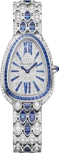 Bvlgari Serpenti Seduttori Custom Diamonds & Sapphires Bvlgari Serpenti Seduttori Custom Diamonds & Sapphires