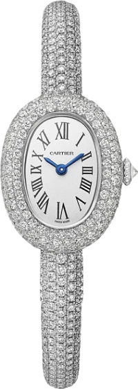 Cartier Custom Baignoire Full Diamonds Pave Size 16 White Gold Cartier Custom Baignoire Full Diamonds Pave Size 16 White Gold