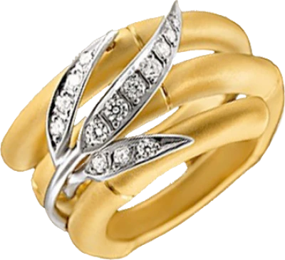 Кольцо с бриллиантом Carrera y Carrera Bambu Zen Ring DA10491 Кольцо с бриллиантом Carrera y Carrera Bambu Zen Ring DA10491