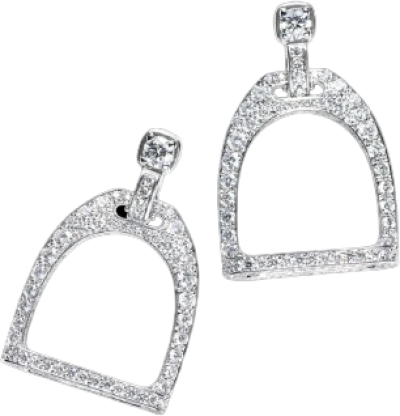 Серьги Ralph Lauren Pavé White Gold Stirrup Earrings RLR 47 80 100 Серьги Ralph Lauren Pavé White Gold Stirrup Earrings RLR 47 80 100