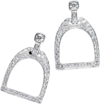 Серьги Ralph Lauren Pavé White Gold Stirrup Earrings RLR 47 80 100 Серьги Ralph Lauren Pavé White Gold Stirrup Earrings RLR 47 80 100