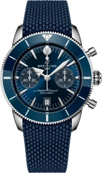 Breitling SUPEROCEAN HERITAGE B01 CHRONOGRAPH 42 Blue Rubber Breitling SUPEROCEAN HERITAGE B01 CHRONOGRAPH 42 Blue Rubber