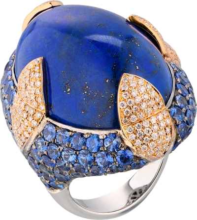 Кольцо Yanush Gioielli Lapis Lazuli & Blue Sapphires & Diamonds YR3603TTLL Кольцо Yanush Gioielli Lapis Lazuli & Blue Sapphires & Diamonds YR3603TTLL