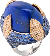 Кольцо Yanush Gioielli Lapis Lazuli & Blue Sapphires & Diamonds YR3603TTLL Кольцо Yanush Gioielli Lapis Lazuli & Blue Sapphires & Diamonds YR3603TTLL