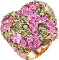 Кольцо Yanush Gioielli Madagascar Pink & Green Sapphires & Pink Gold YR30462PSPPSPG Кольцо Yanush Gioielli Madagascar Pink & Green Sapphires & Pink Gold YR30462PSPPSPG