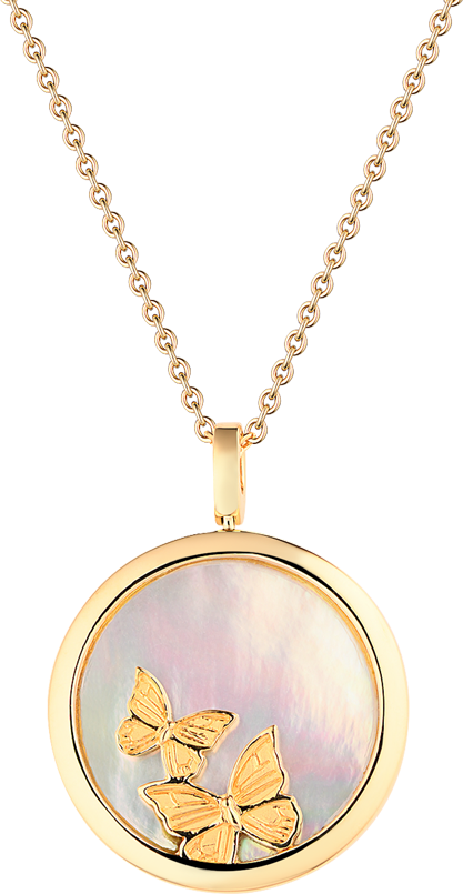 Подвеска Carrera y Carrera Baile De Mariposas Yellow Gold DA11702-01 DA11702-01