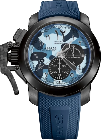 Graham Oversize Blue Camouflage