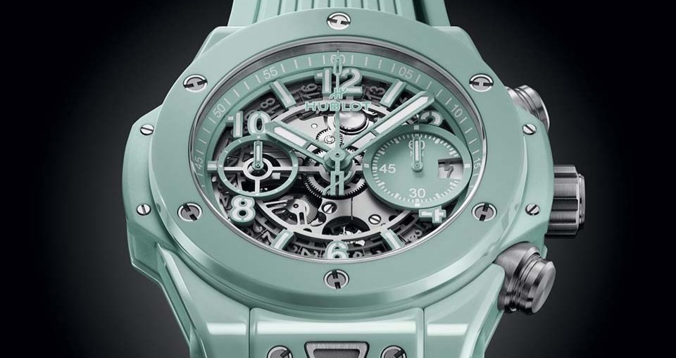 Hublot Big Bang в мятном цвете