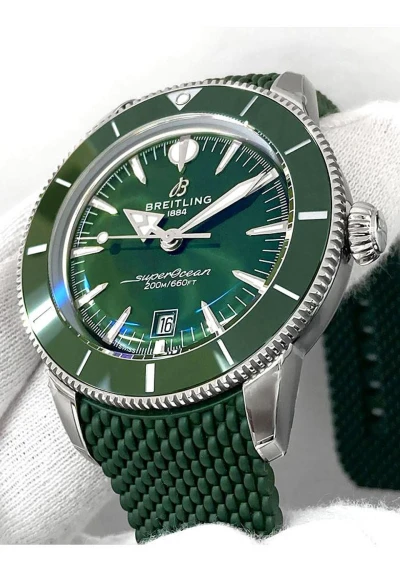 Breitling SUPEROCEAN HERITAGE B31 AUTOMATIC 44 Green Rubber Breitling SUPEROCEAN HERITAGE B31 AUTOMATIC 44 Green Rubber
