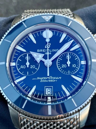 Breitling SUPEROCEAN HERITAGE B01 CHRONOGRAPH 42 Blue Breitling SUPEROCEAN HERITAGE B01 CHRONOGRAPH 42 Blue