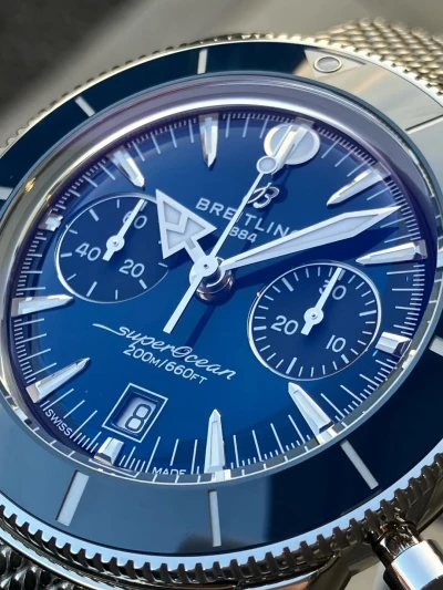 Breitling SUPEROCEAN HERITAGE B01 CHRONOGRAPH 42 Blue Breitling SUPEROCEAN HERITAGE B01 CHRONOGRAPH 42 Blue