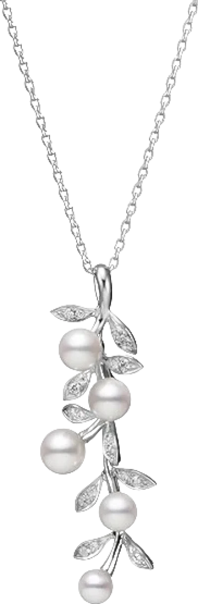 Подвеска Mikimoto White Gold Akoya Pearl & Diamond Floral Pendant Mikimoto5-6.5 (id 40020) Подвеска Mikimoto White Gold Akoya Pearl & Diamond Floral Pendant Mikimoto5-6.5 (id 40020)