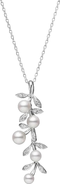 Подвеска Mikimoto White Gold Akoya Pearl & Diamond Floral Pendant Mikimoto5-6.5 (id 40020) Подвеска Mikimoto White Gold Akoya Pearl & Diamond Floral Pendant Mikimoto5-6.5 (id 40020)
