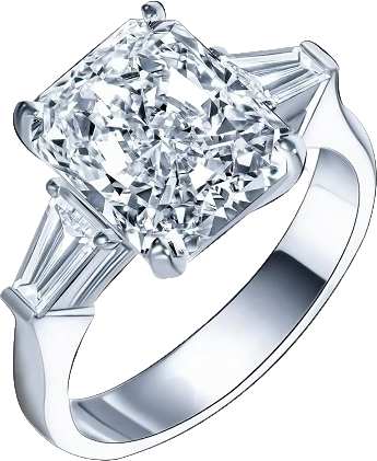 Кольцо DeRosa CLASSIC RADIANT DIAMOND RING 5.01 CT F/VS1 5.01 СТ F/VS1 (id 33594)
